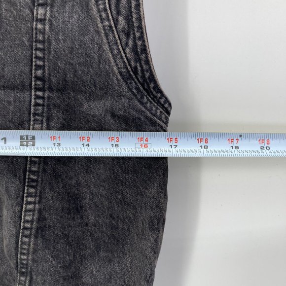 Sezane Women's Tim Jacket Vest Black Grey Denim Size Small NWT - Picture 9 of 10